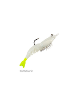 Z-Man EZ ShrimpZ 3.5" Rigged - Glow / Chartreuse