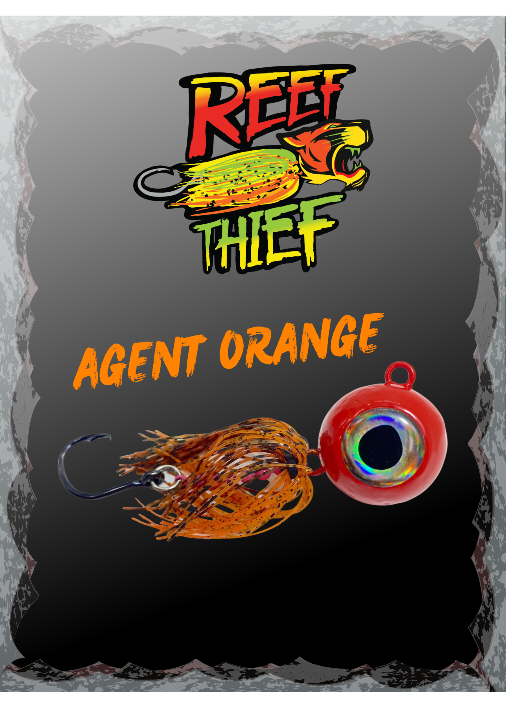 Slay & Fillet Reef Thief Jigs - 8oz Agent Orange