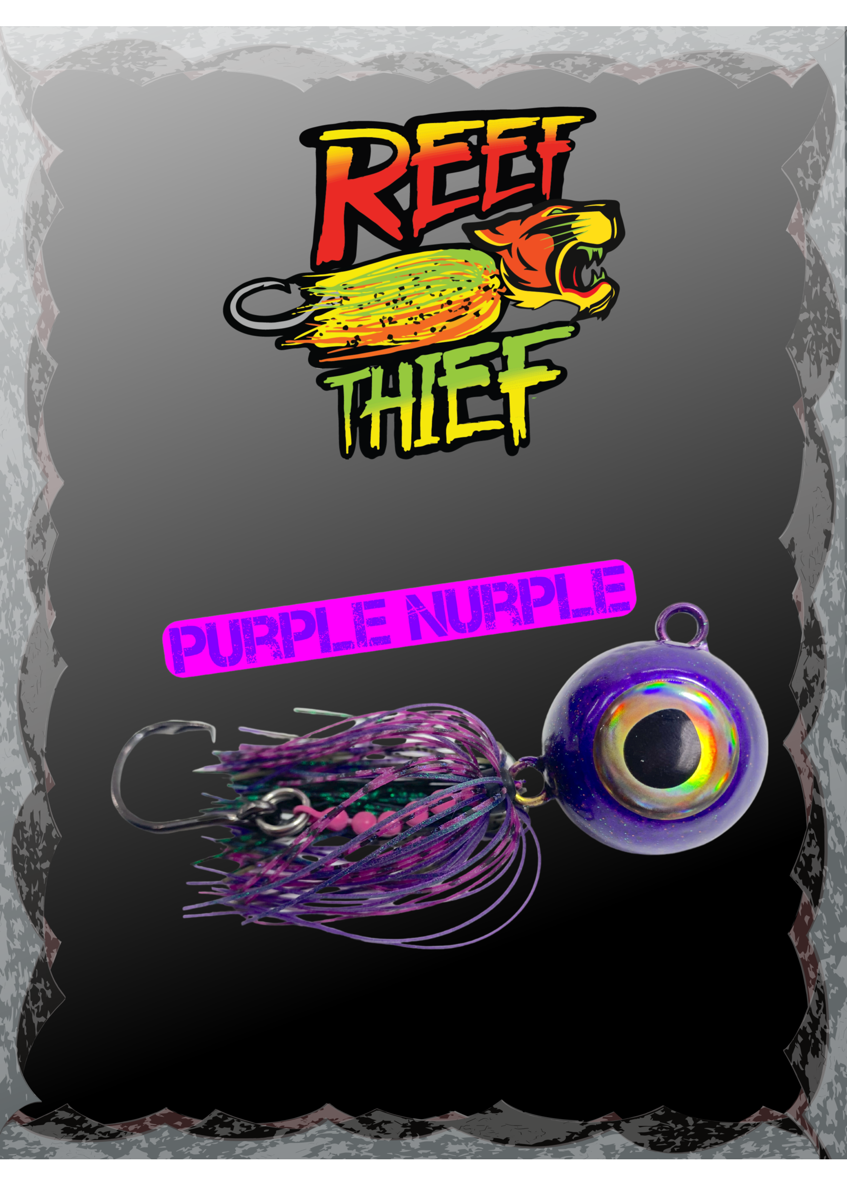 Slay & Fillet Reef Thief Jigs - 8oz Purple Nurple