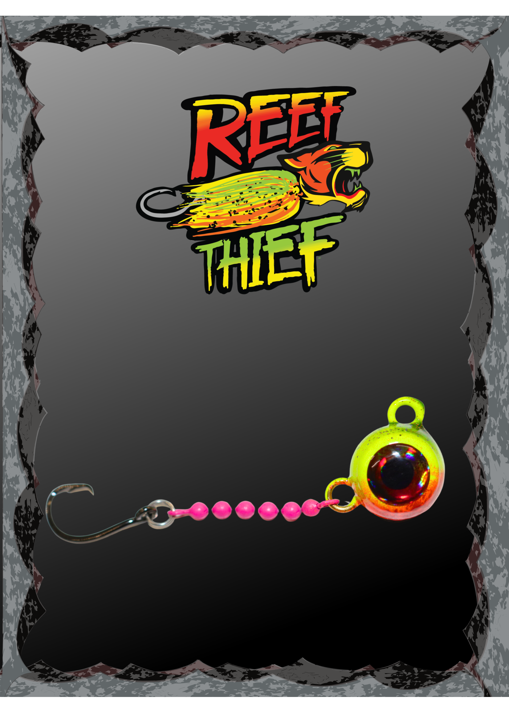 Slay & Fillet Reef Thief Jigs - 2oz Fire Tiger