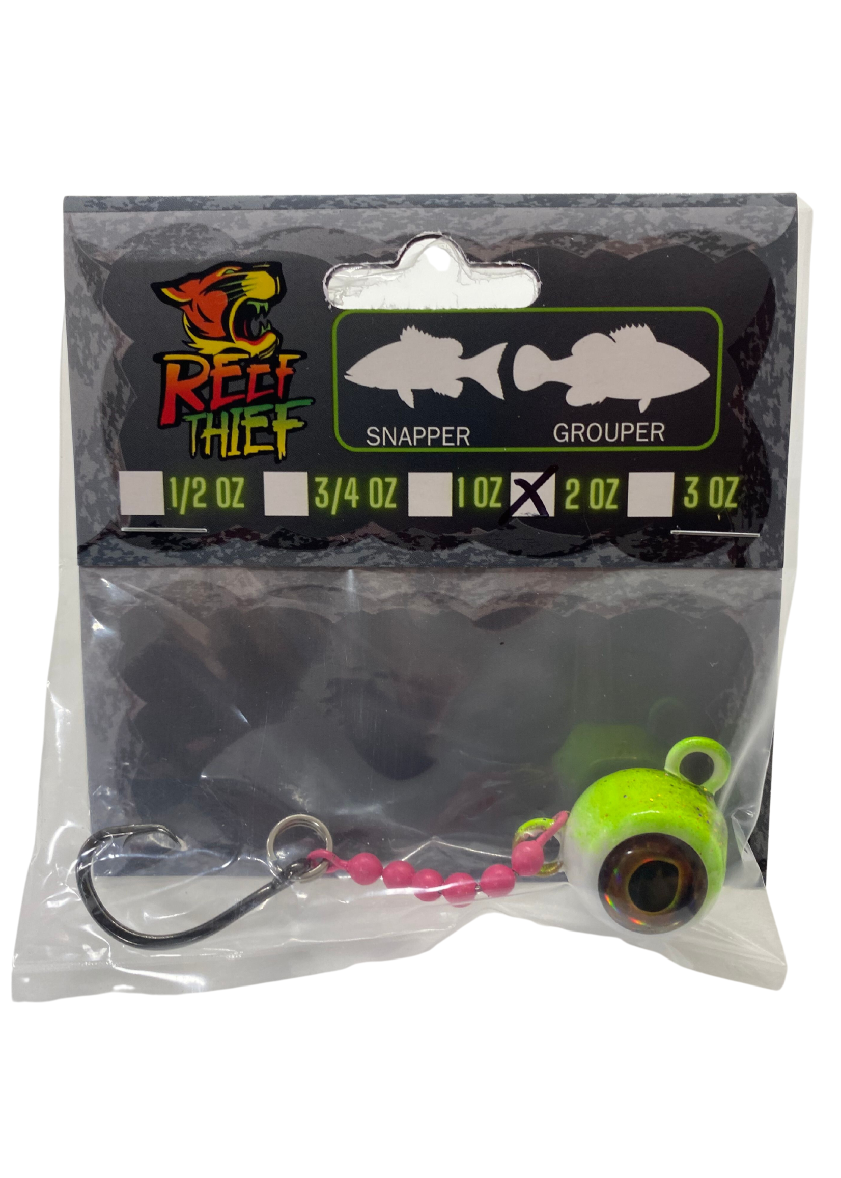Slay & Fillet Reef Thief Jigs - 3oz Greenback