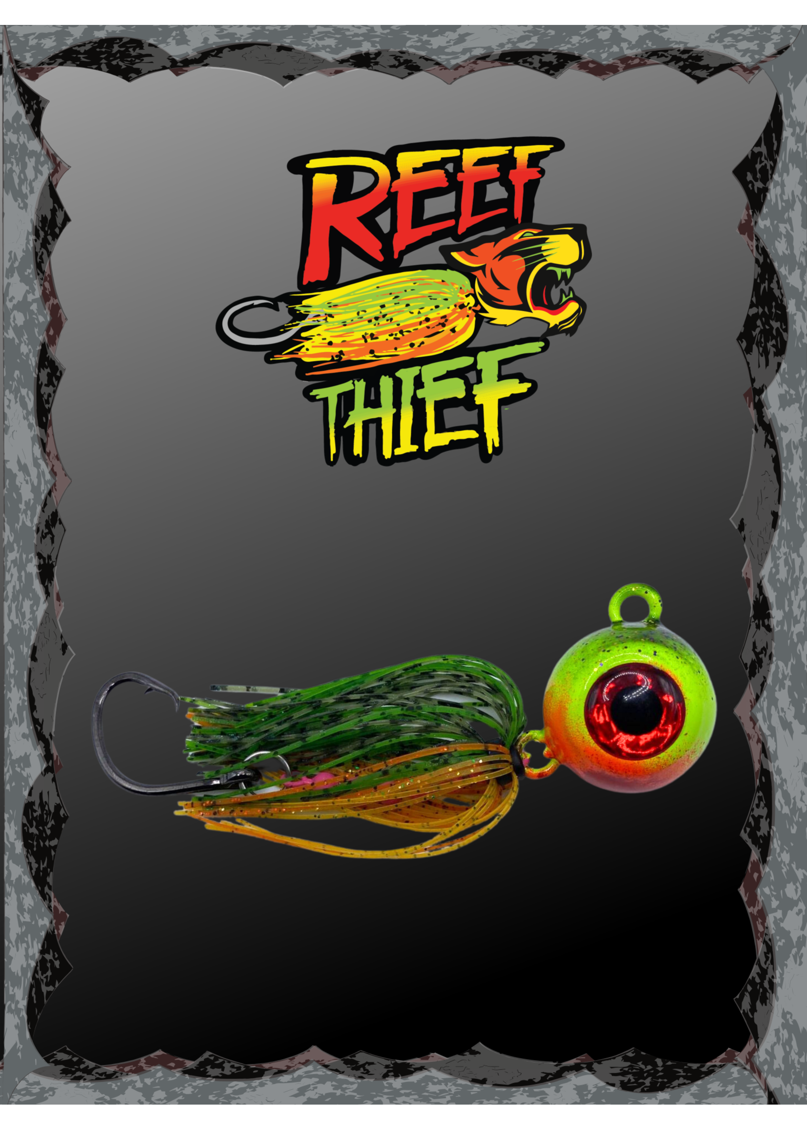 Slay & Fillet Reef Thief Jigs - 4oz Firetiger