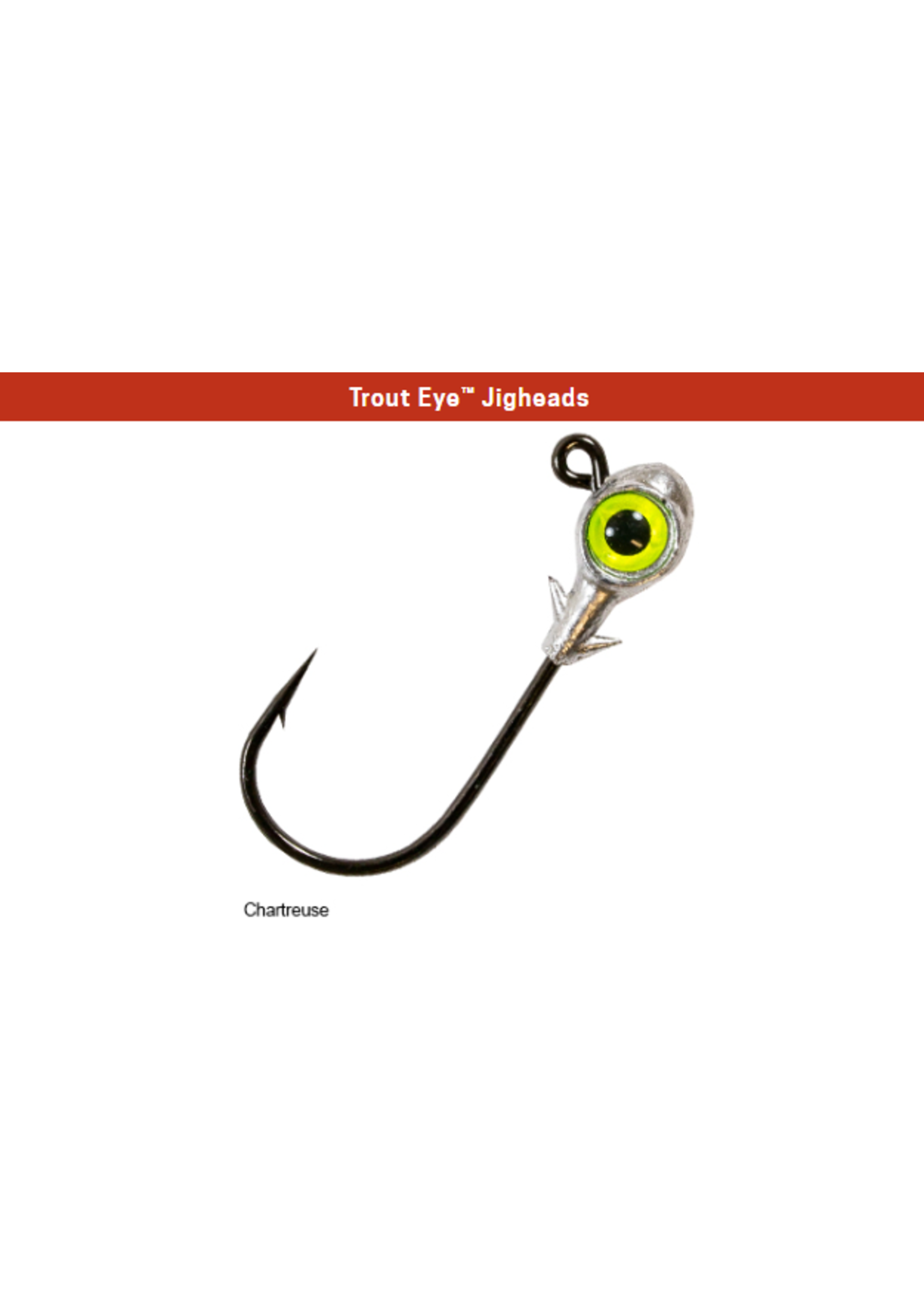Z-Man Trout Eye Jig Head - Chartreuse 1/8oz