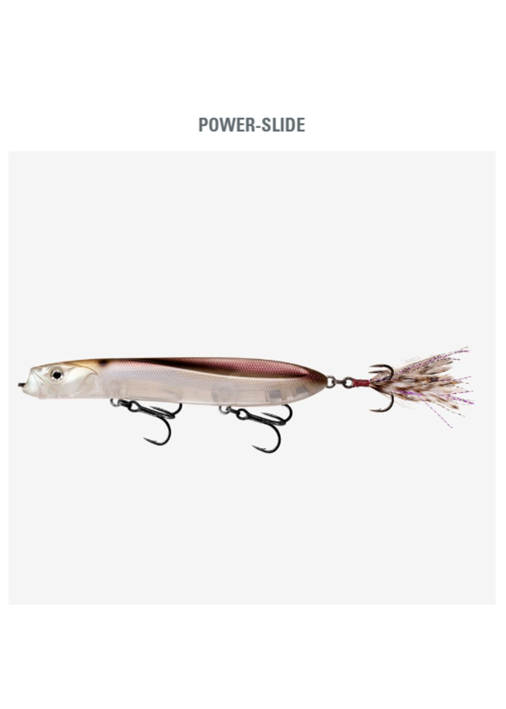 13 Fishing Power-Slide 130 - Translucent Casper Shad