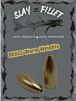 Slay & Fillet Brass Bullet Weights - 1/4oz