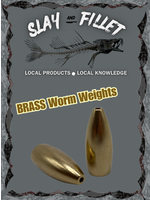 Slay & Fillet Brass Bullet Weights - 3/8oz