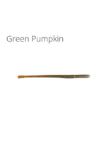 Roboworm 6" Straight Tail - Green Pumpkin Black Flake