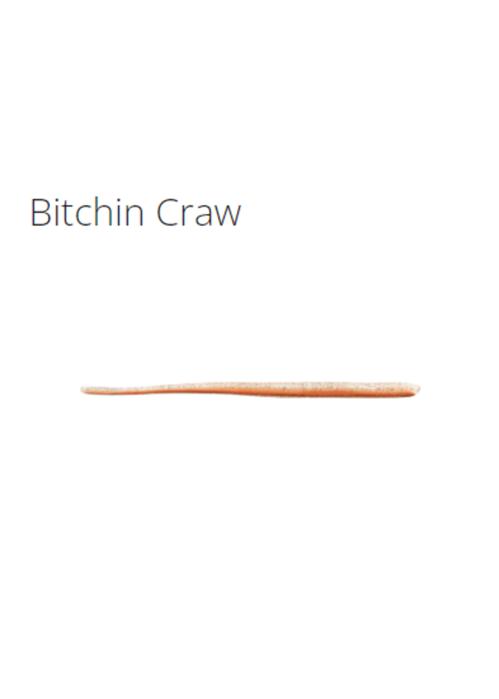 Roboworm 6" Straight Tail - Bitchin Craw