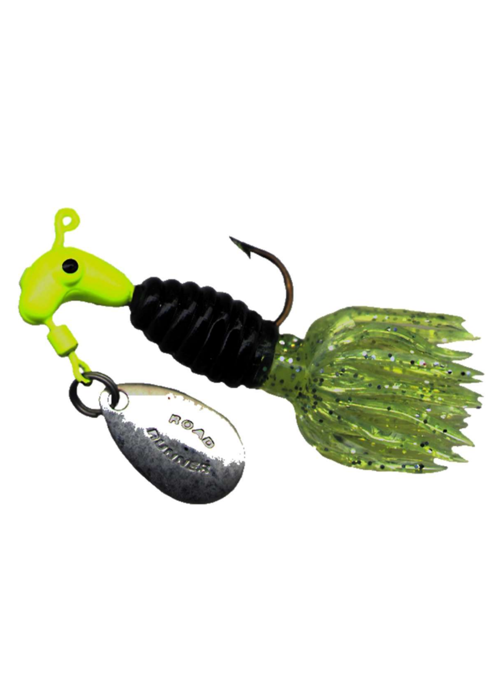 Road Runner Crappie Tamer 1/16oz - Chartreuse Black Chartreuse