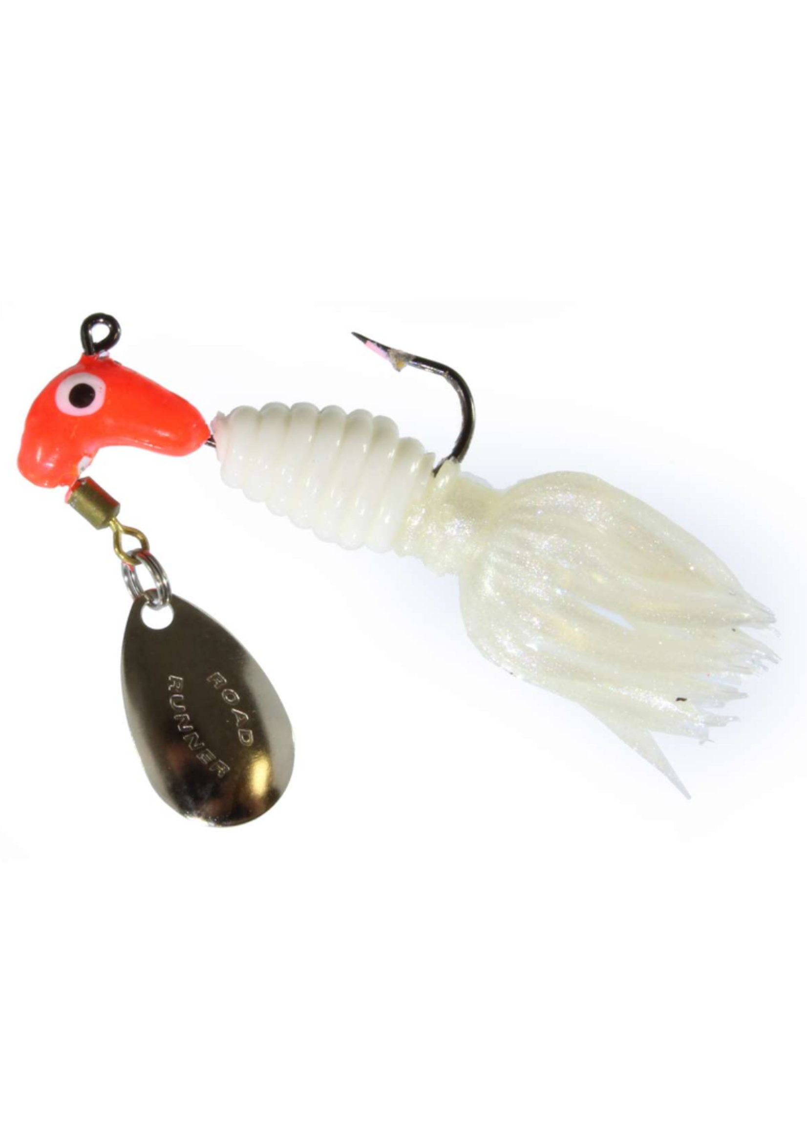 Road Runner Crappie Tamer 1/8oz - Fluorescent Red White Pearl