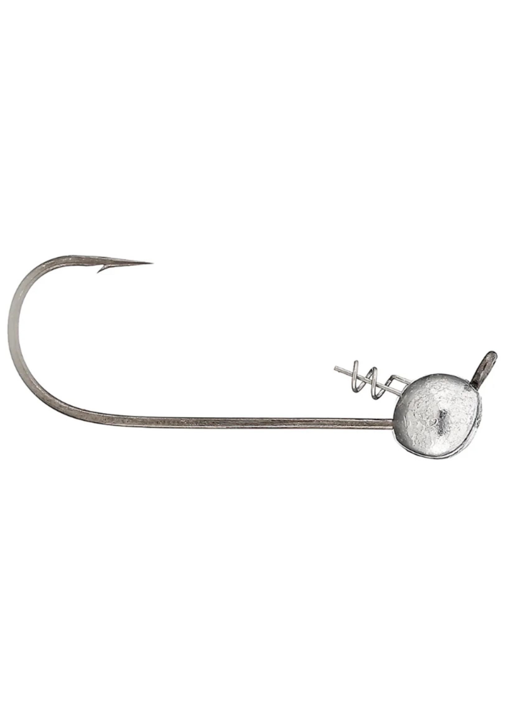 Owner Shaky Head Natural Lead 1/8oz 4/0 4pk