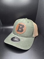 Brothers Outdoors Patch Hat - Ladies Pony Tail - Olive