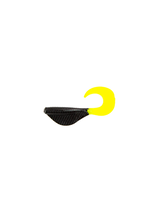 6th Sense Curly Clobber 2" Curly Tail - Black-Treuse