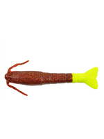 Berkley Gulp! Shrimp 3" - Root Beer Gold / Chartreuse