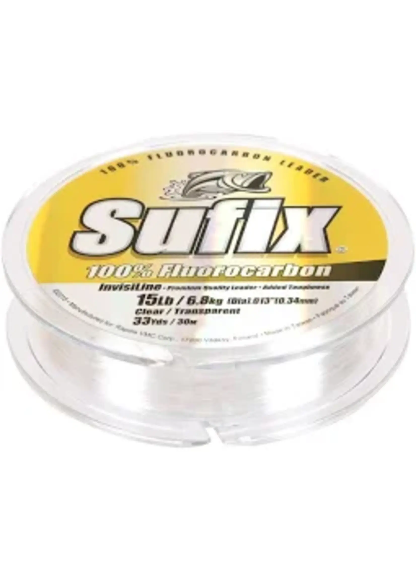 Sufix Invisiline Fluorocarbon Leader 15 lb Clear