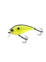 Yo-Zuri 3DB Crank 1.5 Square Bill (F), 1/2oz 2.375'' Black Back Chartreuse