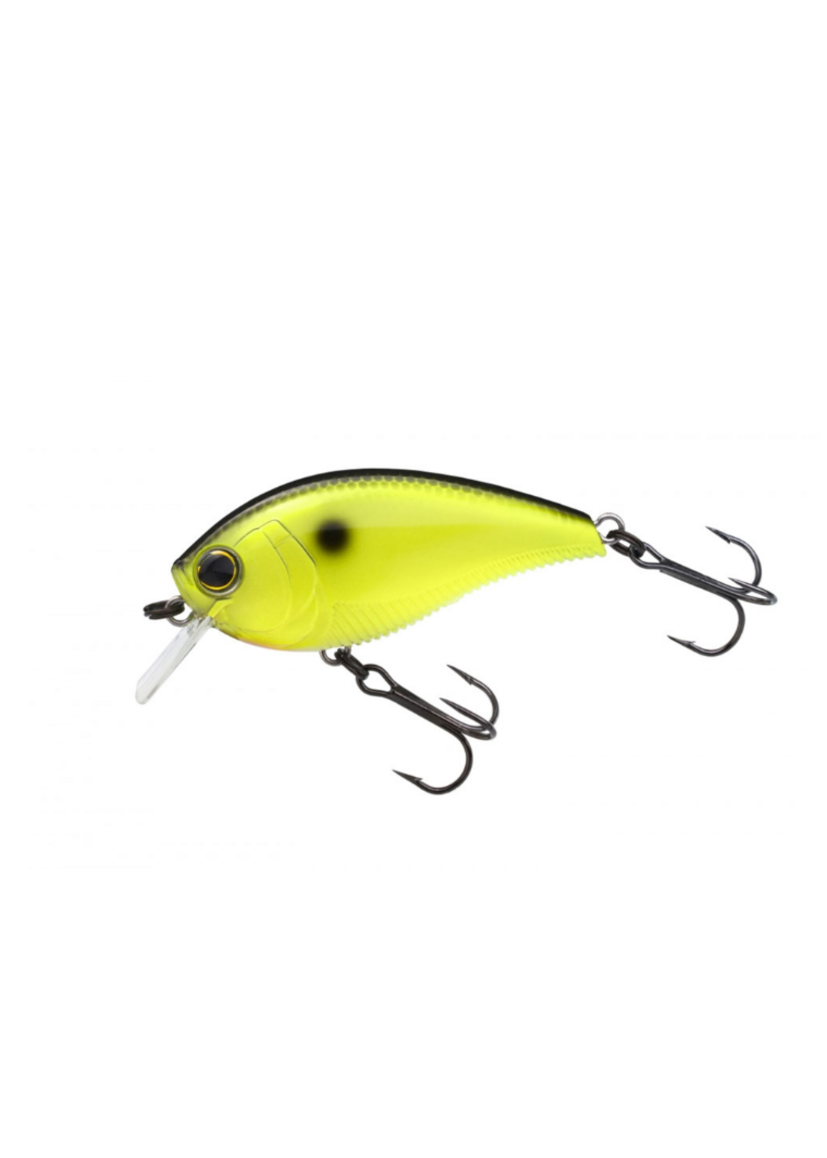 Yo-Zuri 3DB Crank 1.5 Square Bill (F), 1/2oz 2.375'' Black Back Chartreuse