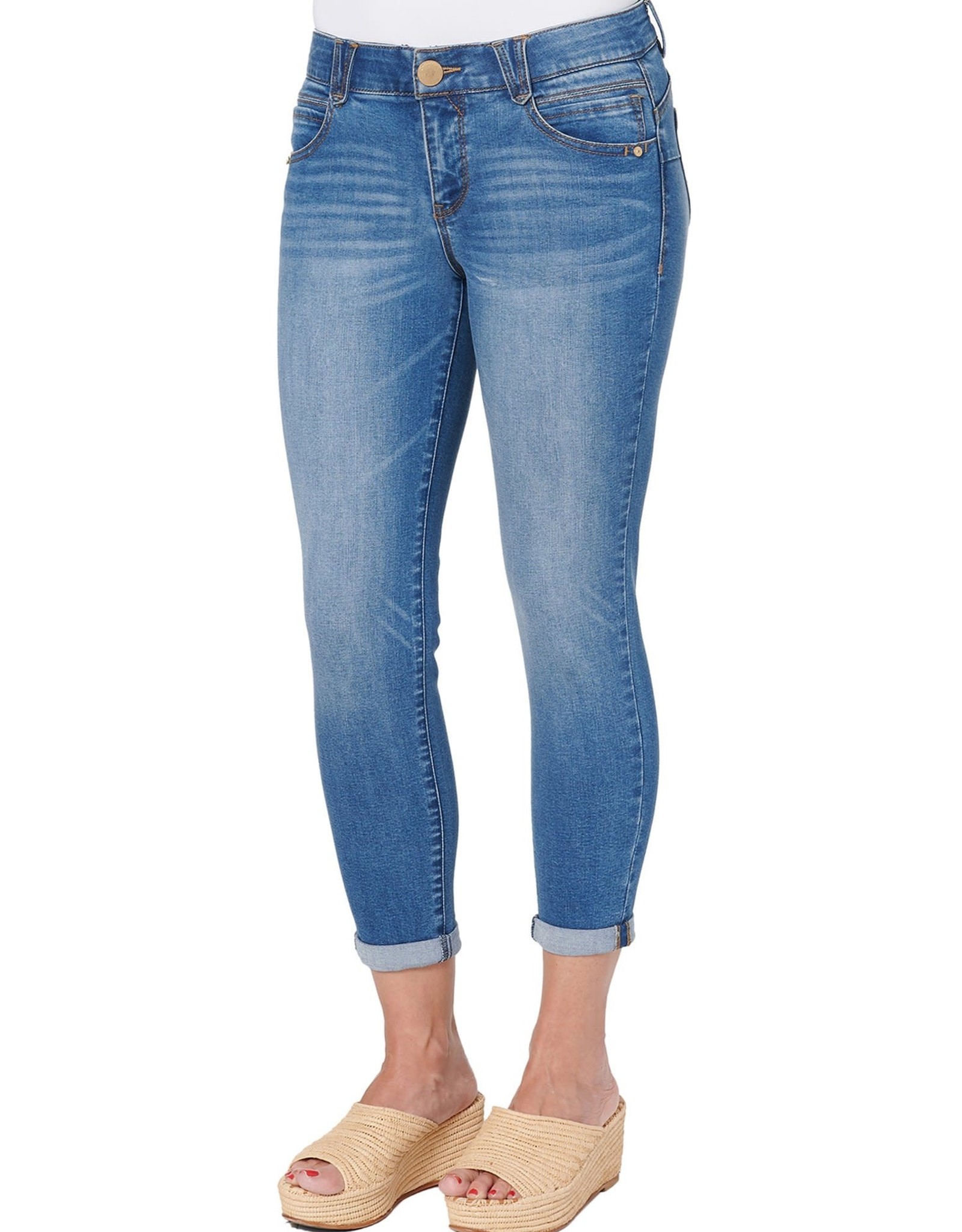 Democracy Medium Wash Ankle Skimmer Jean