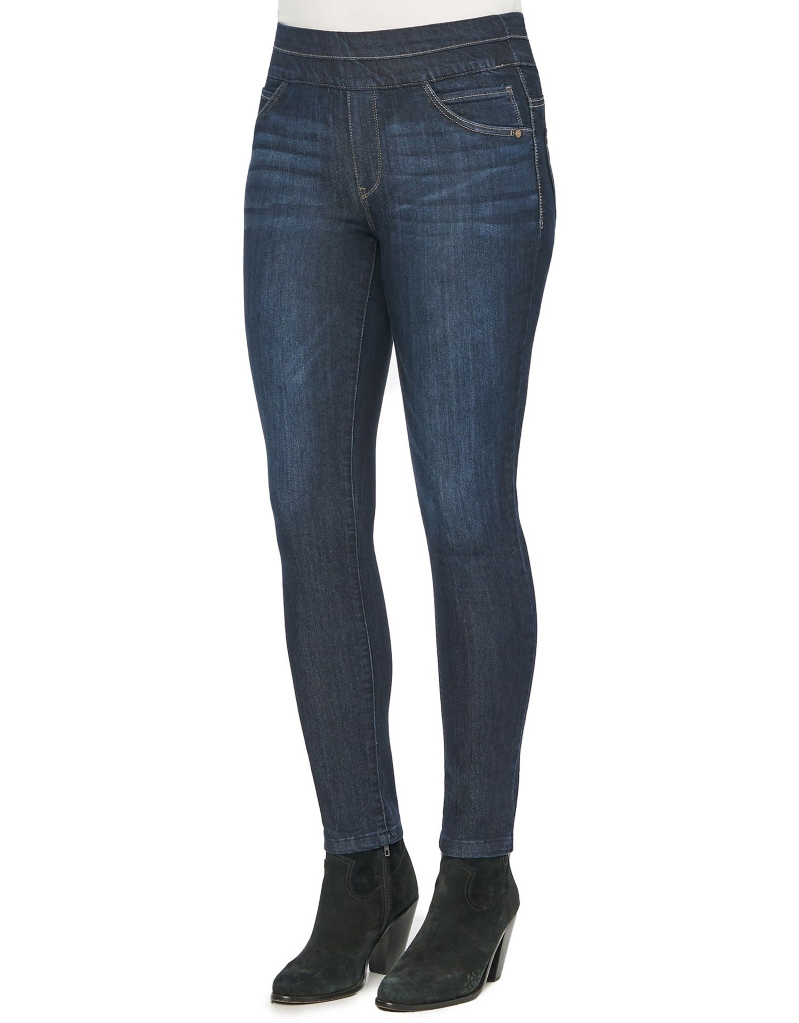 Indigo Pull-On Skinny Ankle Jean 