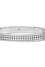 Brighton Brighton Silver Pebble Round Hinged Bangle