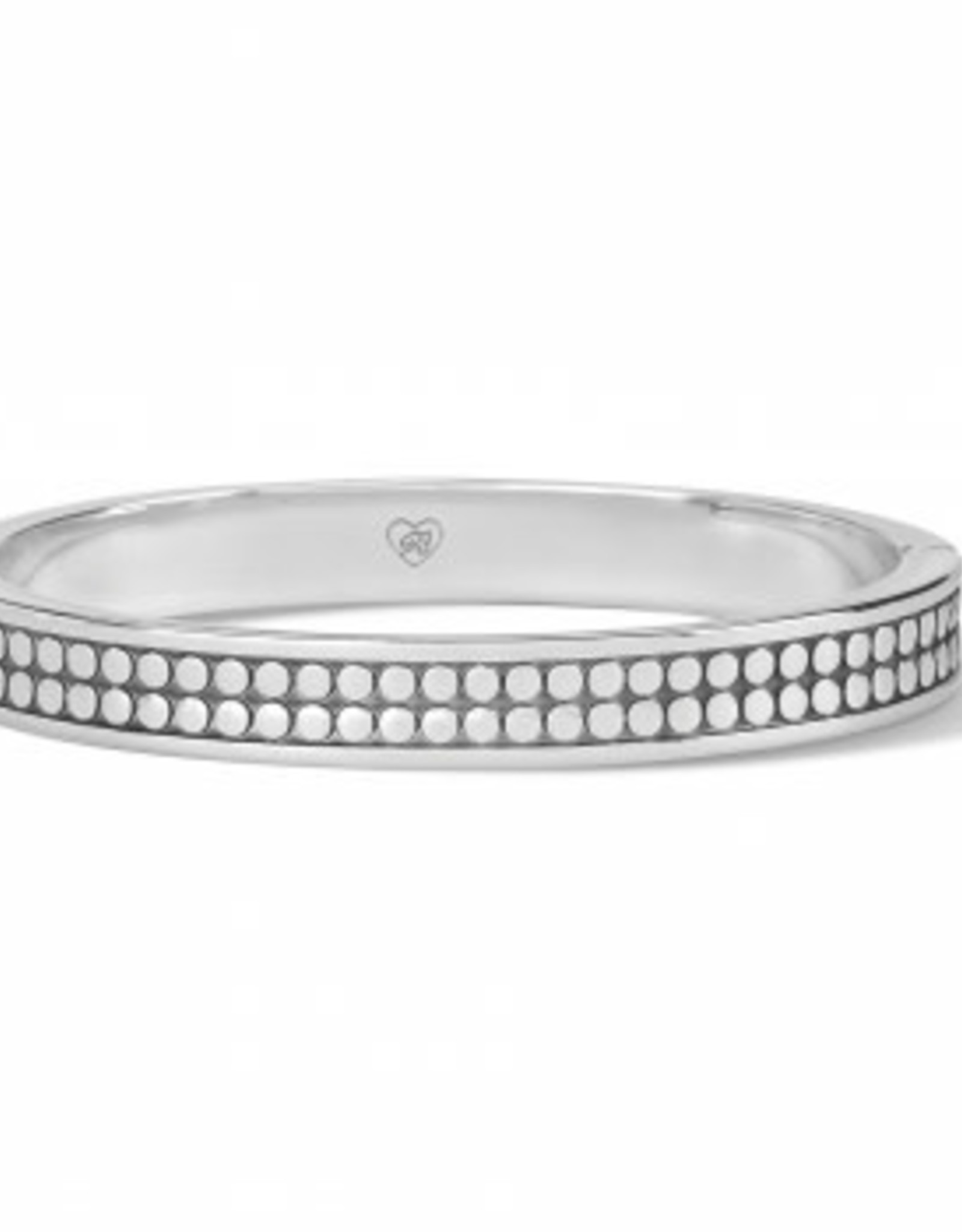 Brighton Brighton Silver Pebble Round Hinged Bangle