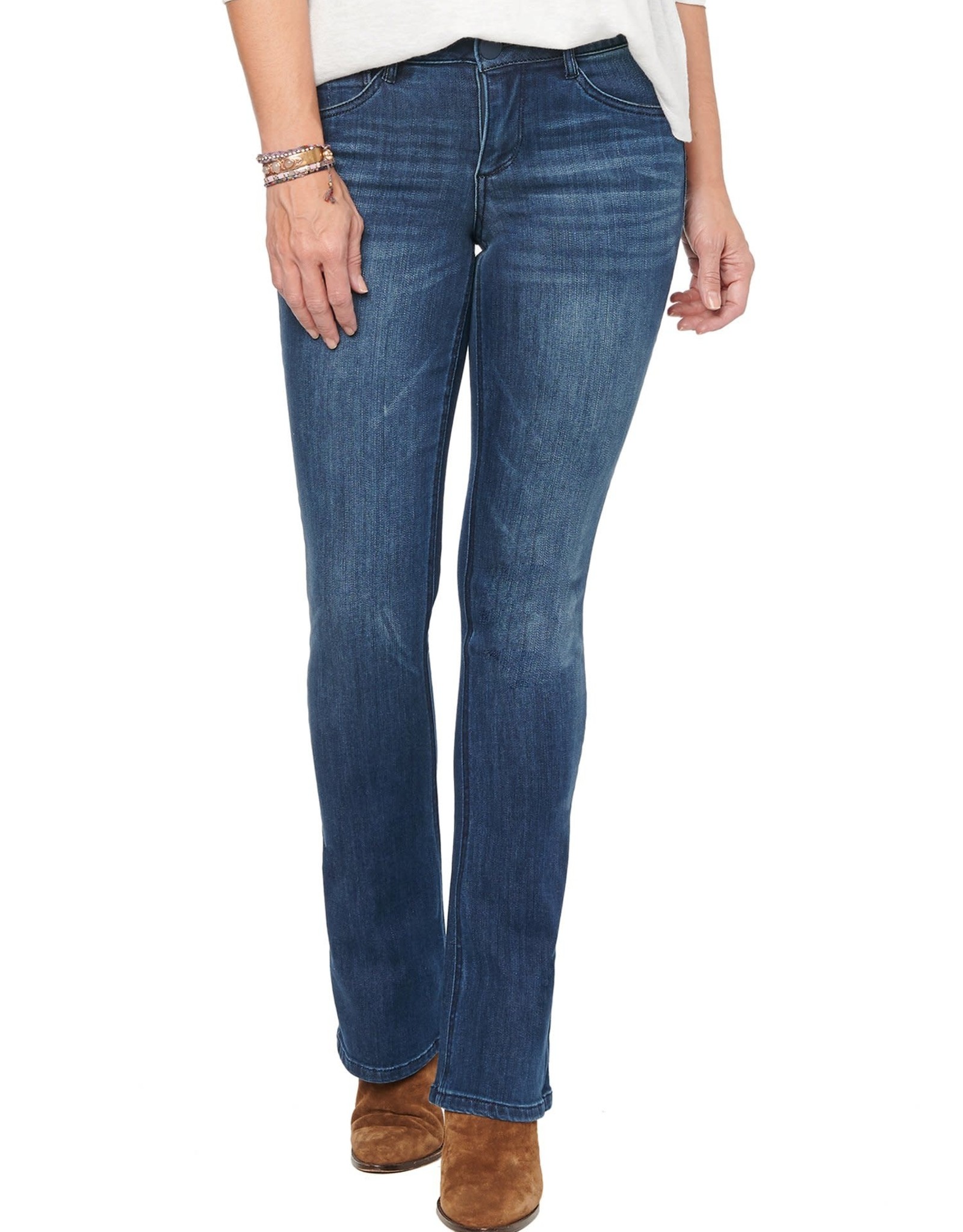 Democracy Democracy B12216WAY Blue Denim Wash Itty Bitty Boot Cut Jean