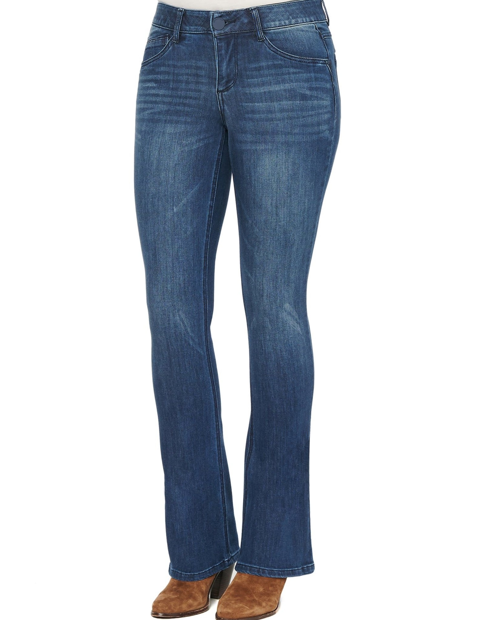 Democracy Democracy B12216WAY Blue Denim Wash Itty Bitty Boot Cut Jean