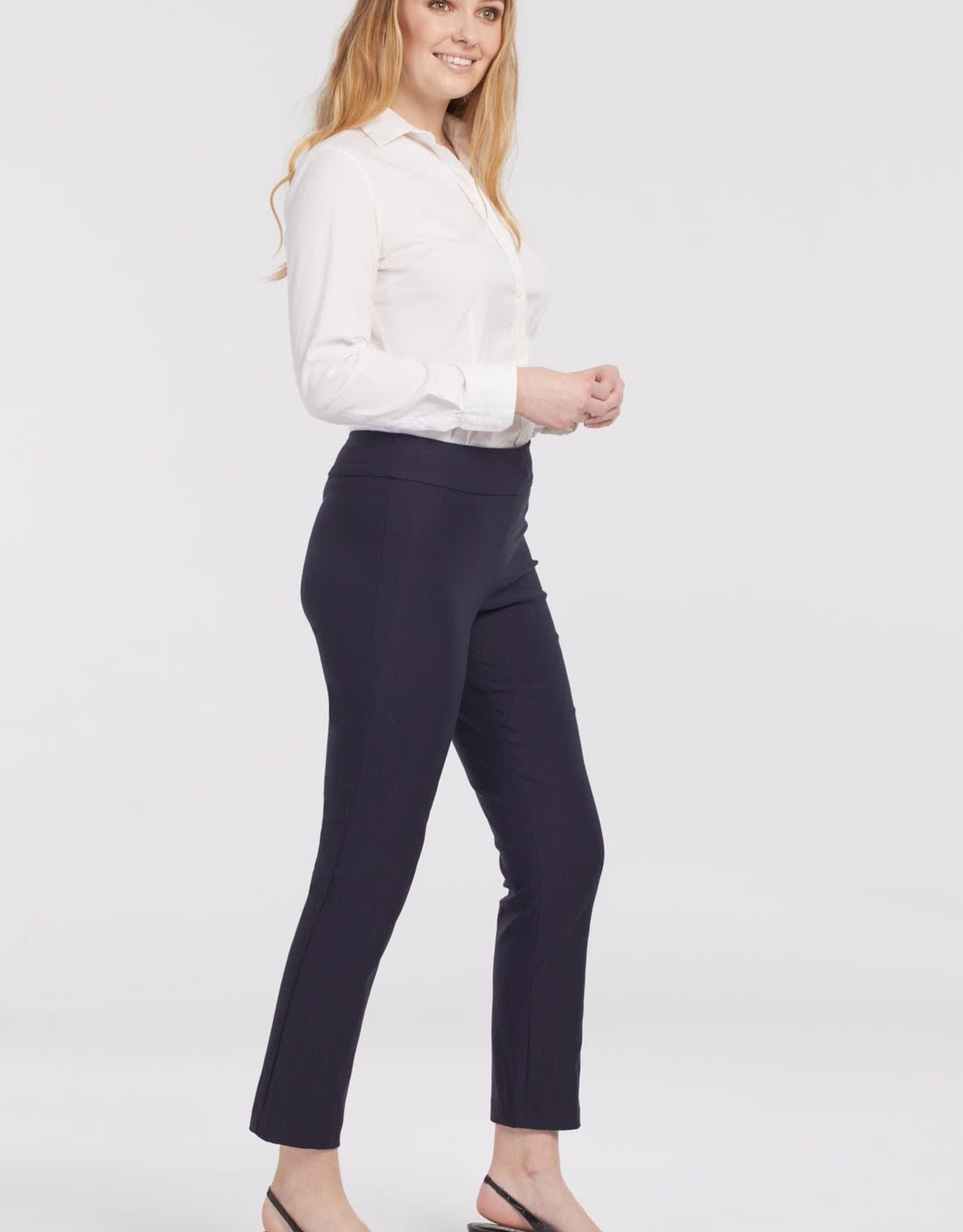 Tribal Navy Pull-On Ankle Pant