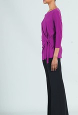 - Violet 3/4 Sleeve Tunic w/Side Tie