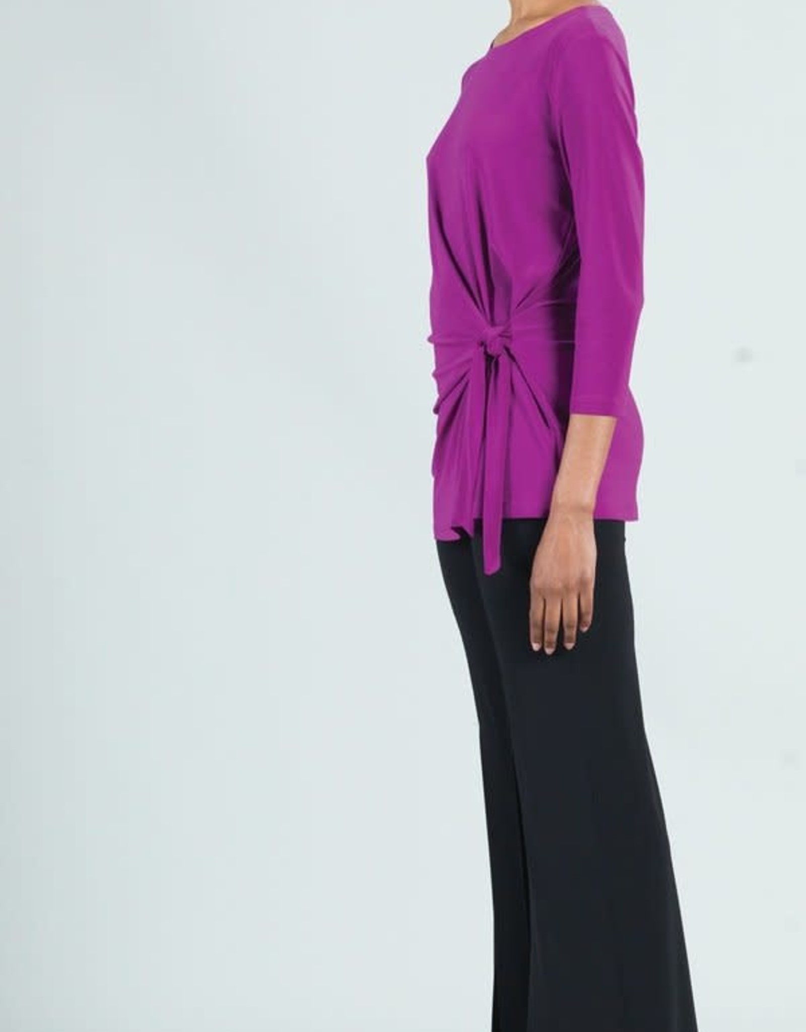 - Violet 3/4 Sleeve Tunic w/Side Tie