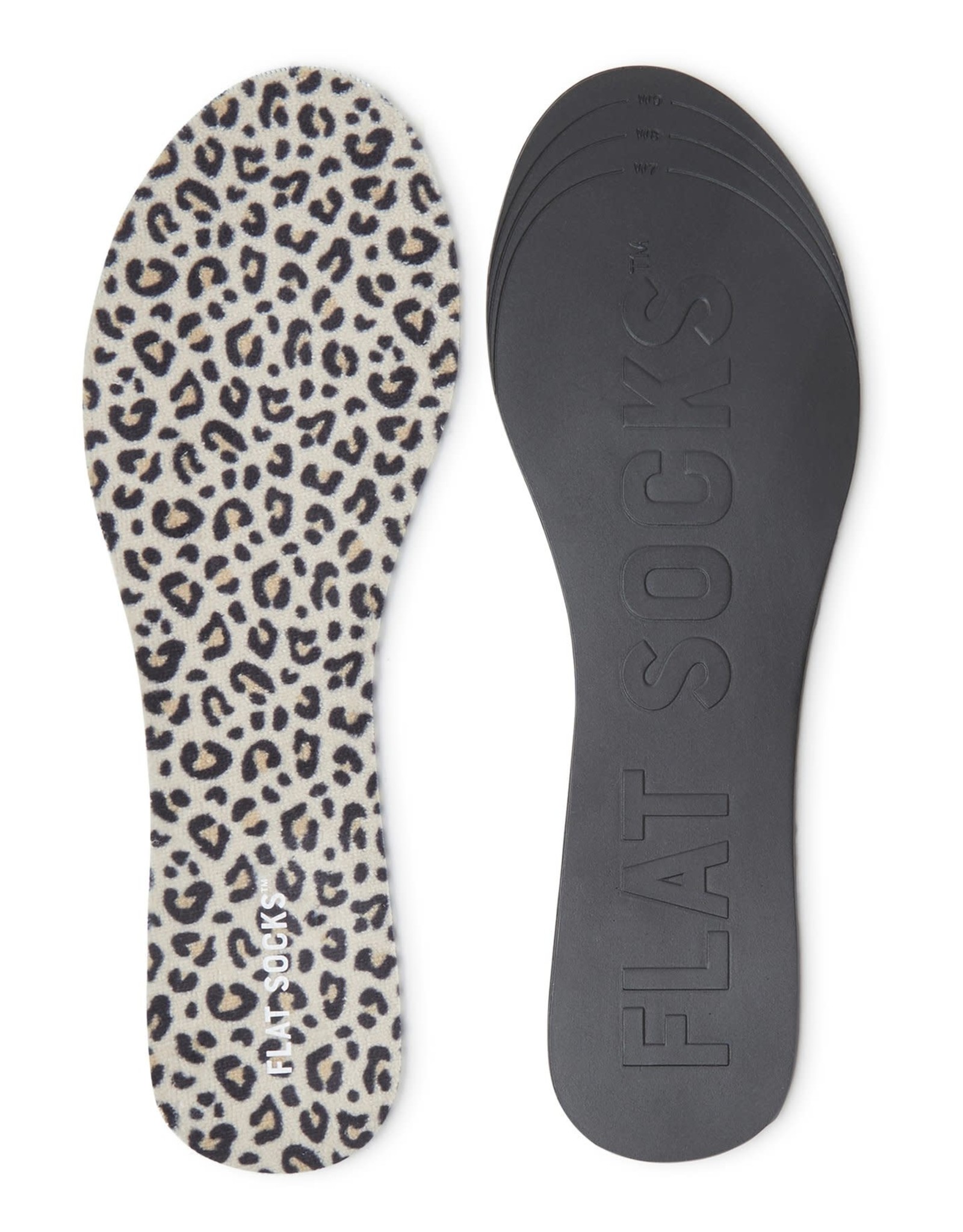- Leopard Flat Socks