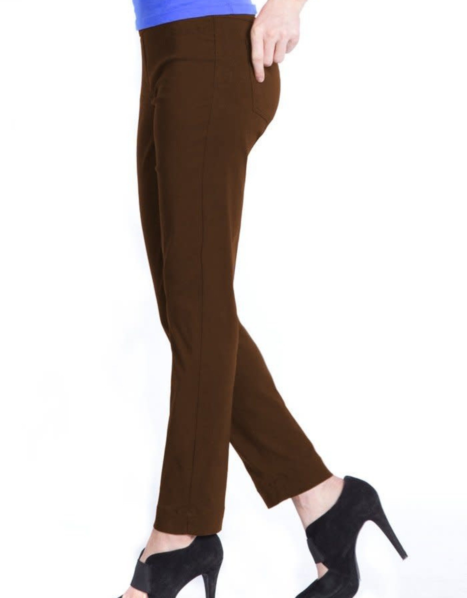 - Chocolate Pull-On Ankle Pant