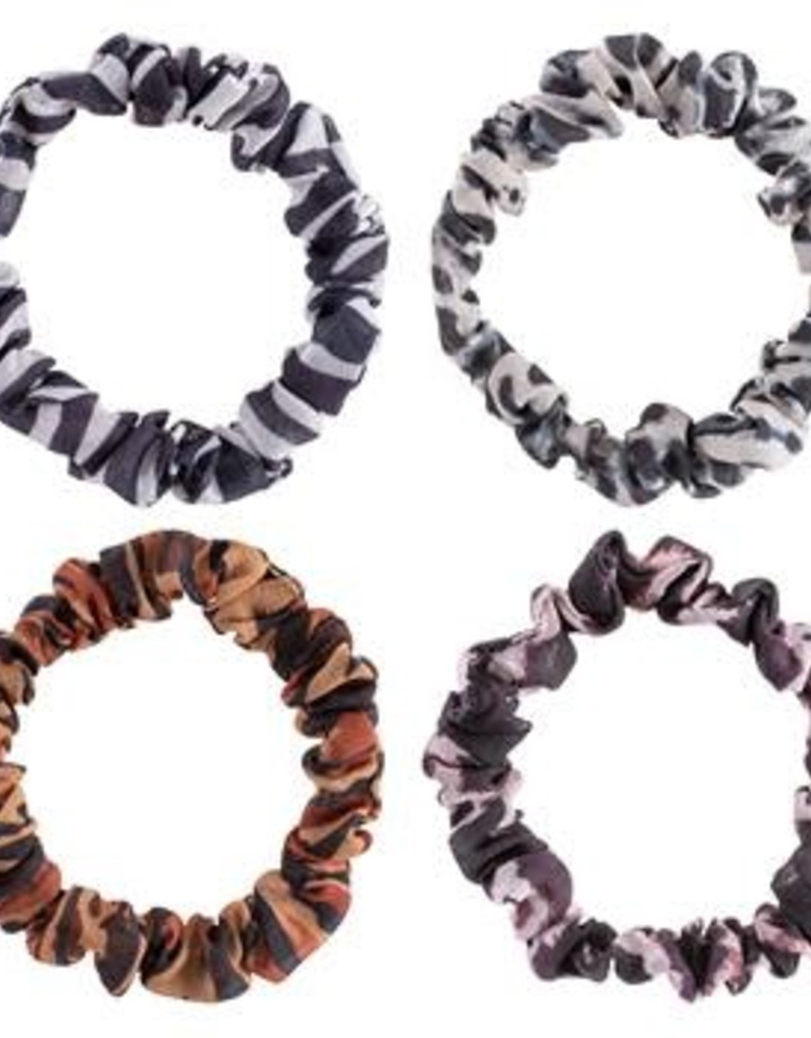 - Leopard Slim Scrunchies