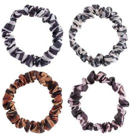 - Leopard Slim Scrunchies