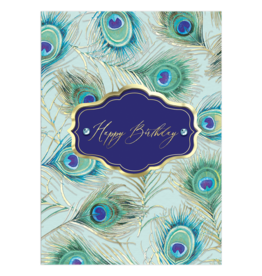 - Peacock Feather Birthday Card