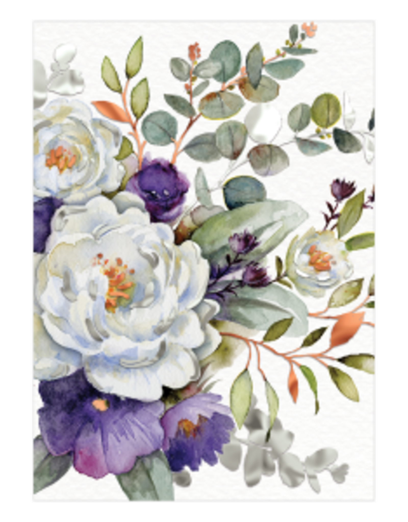 - Purple Bouquet Thinking of You Card