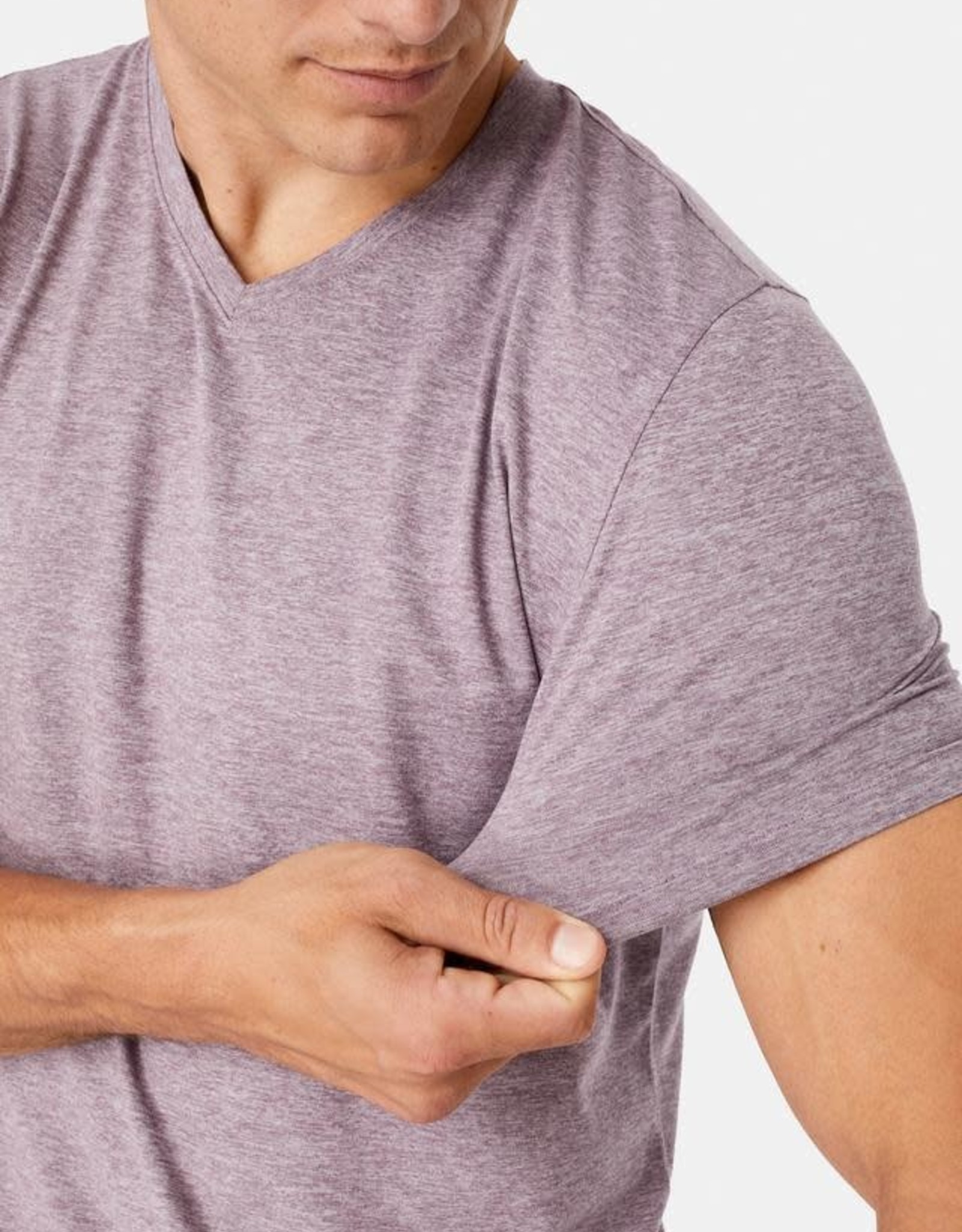 Men's Dusty Rose V-Neck T-Shirt 