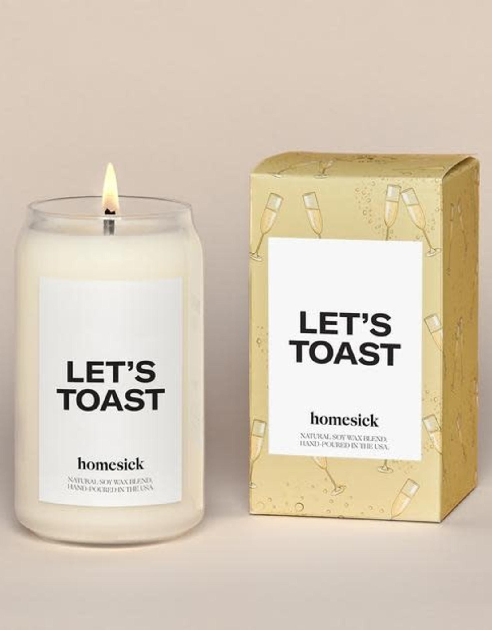 Let's Toast Natural Soy Wax Blend Candle