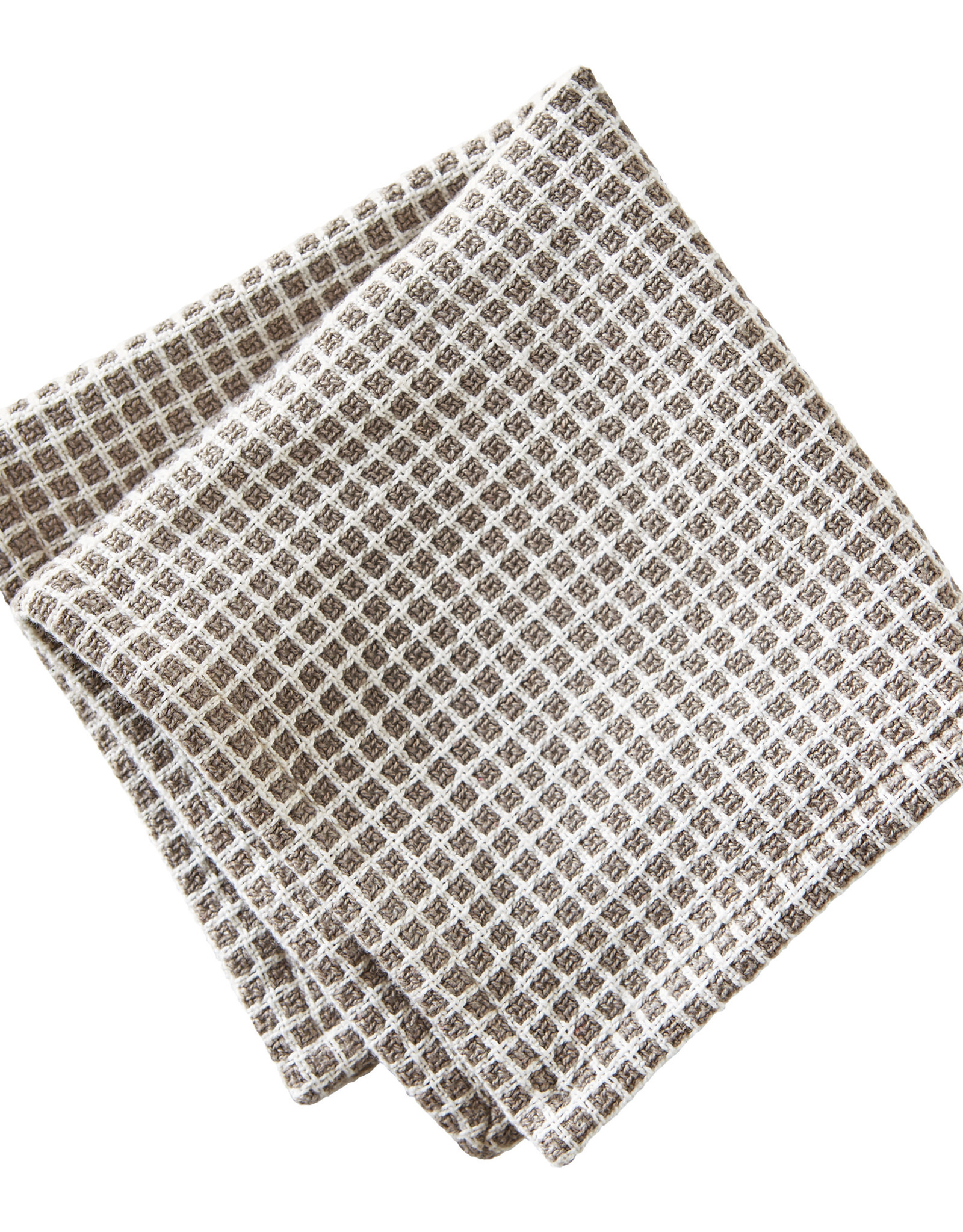 Gray Textured Check Dishcloth Set of 2