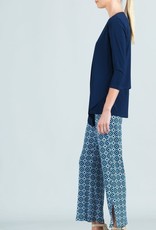 Clara Sunwoo Navy Soft Knit Tie Front Cardigan