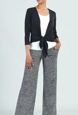 Clara Sunwoo Clara Sun Woo CA21 Navy Soft Knit Tie Front Cardigan