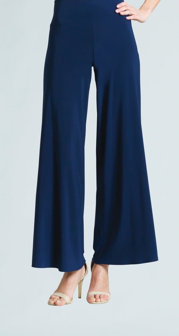 Navy PullOn Palazzo Pant Evelie Blu Boutique
