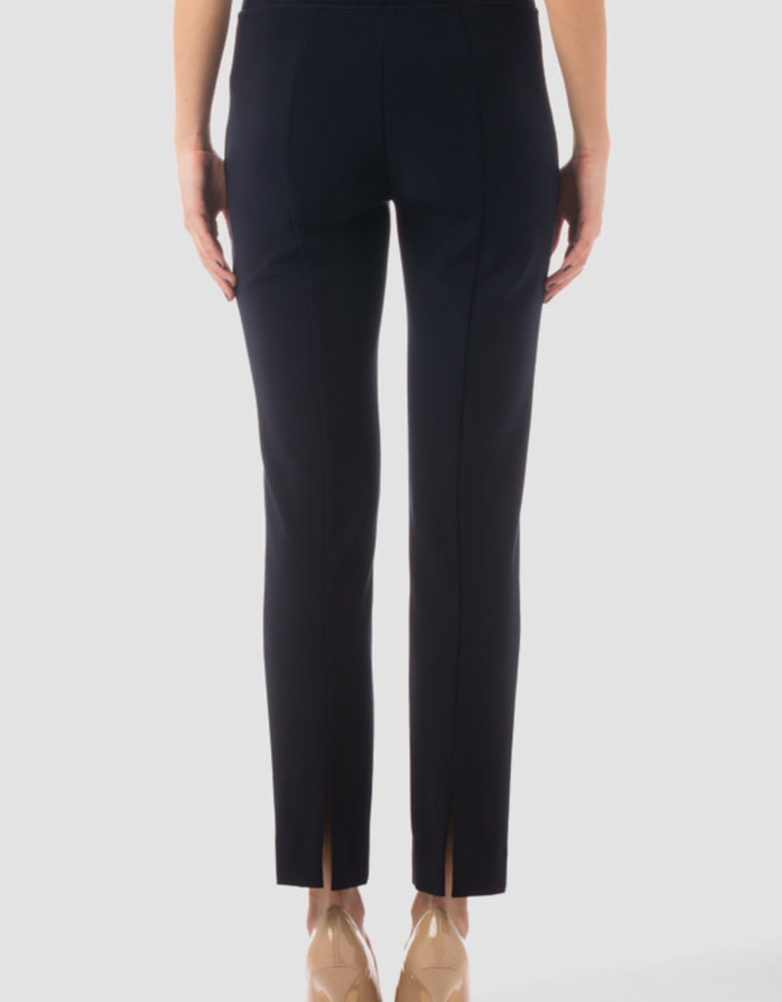 Joseph Ribkoff Navy Pull-On Pant w/Back Slit
