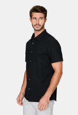 7 Diamonds Clothing Company Black  4-Way Stretch Short Sleeve Shirt