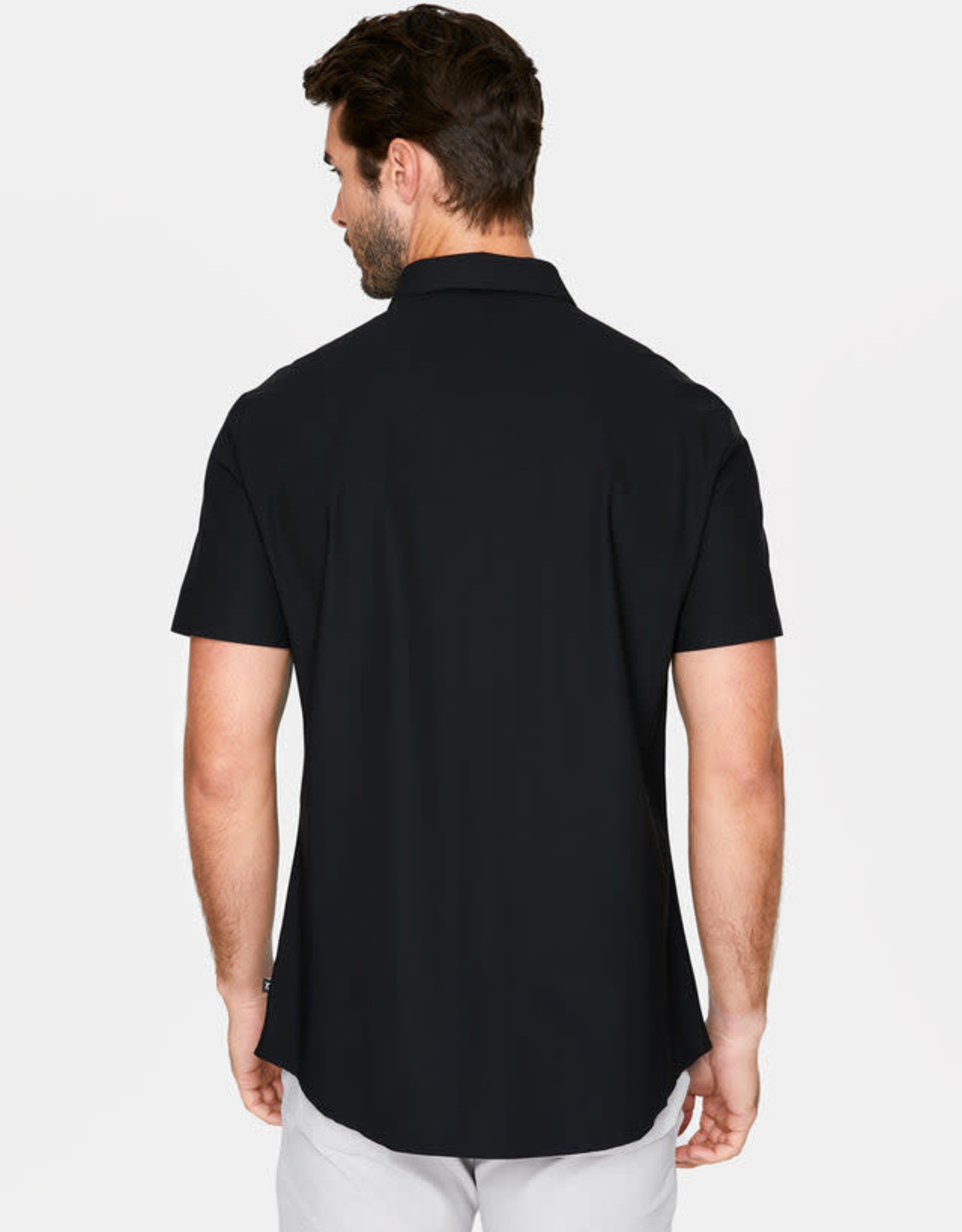 7 Diamonds Clothing Company Black  4-Way Stretch Short Sleeve Shirt