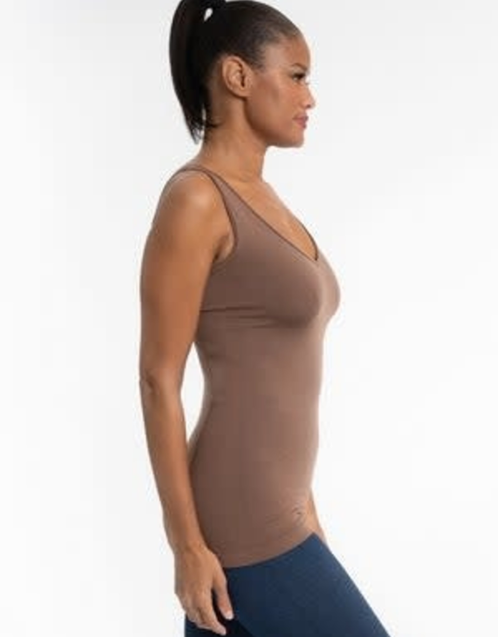 Toffee RELAXED Reversible Neckline Tank ONE SIZE