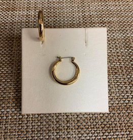 Earring Gold Hoop Small/Thick