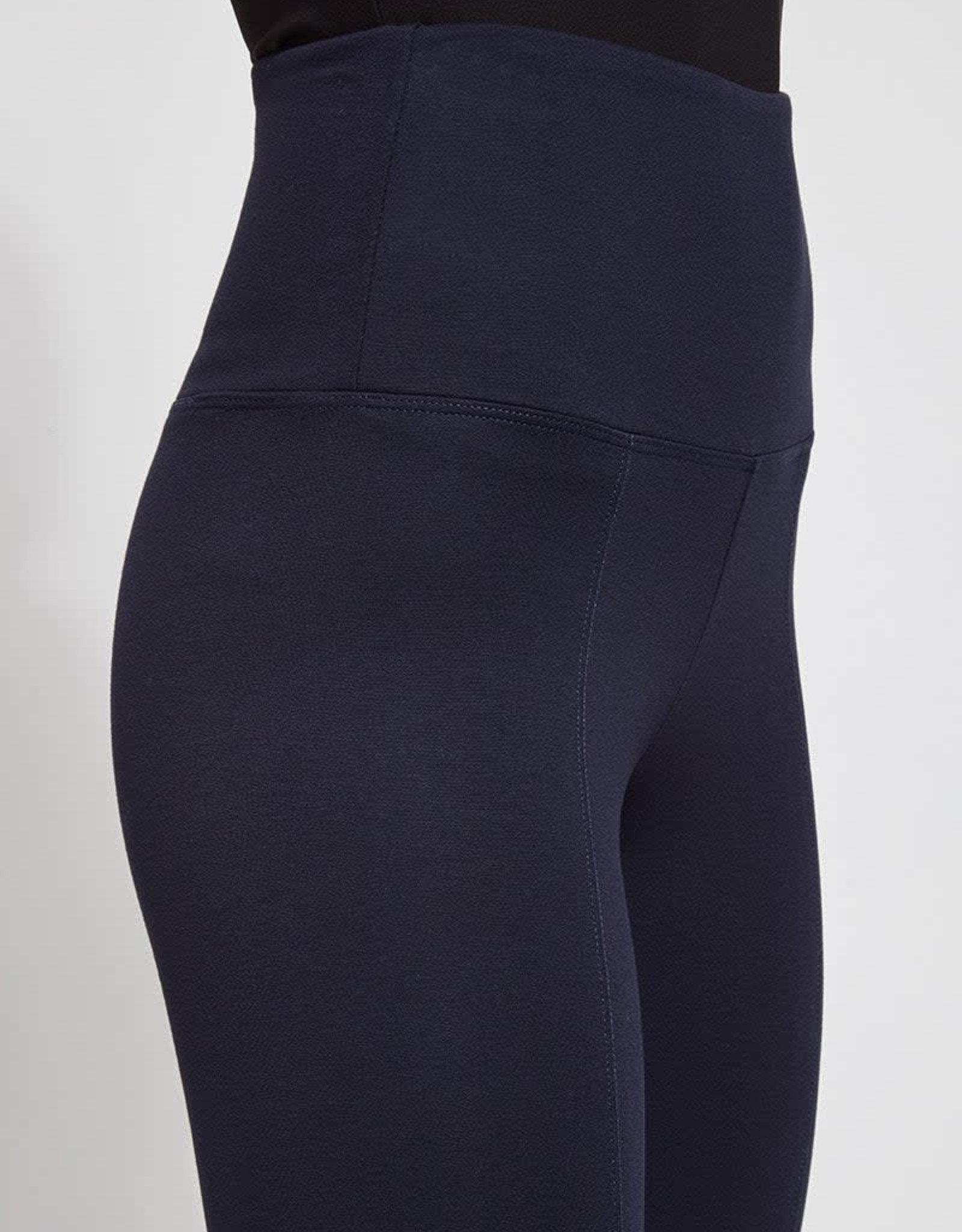 Cropped Kick Flare Lightweight Ponte Lysse Leggings (True Navy) – My  Boutique