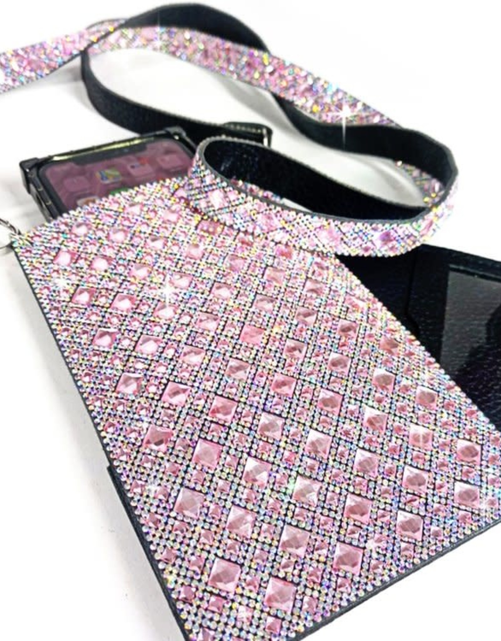 - Flamingo Pink Bling Cell Phone Purse
