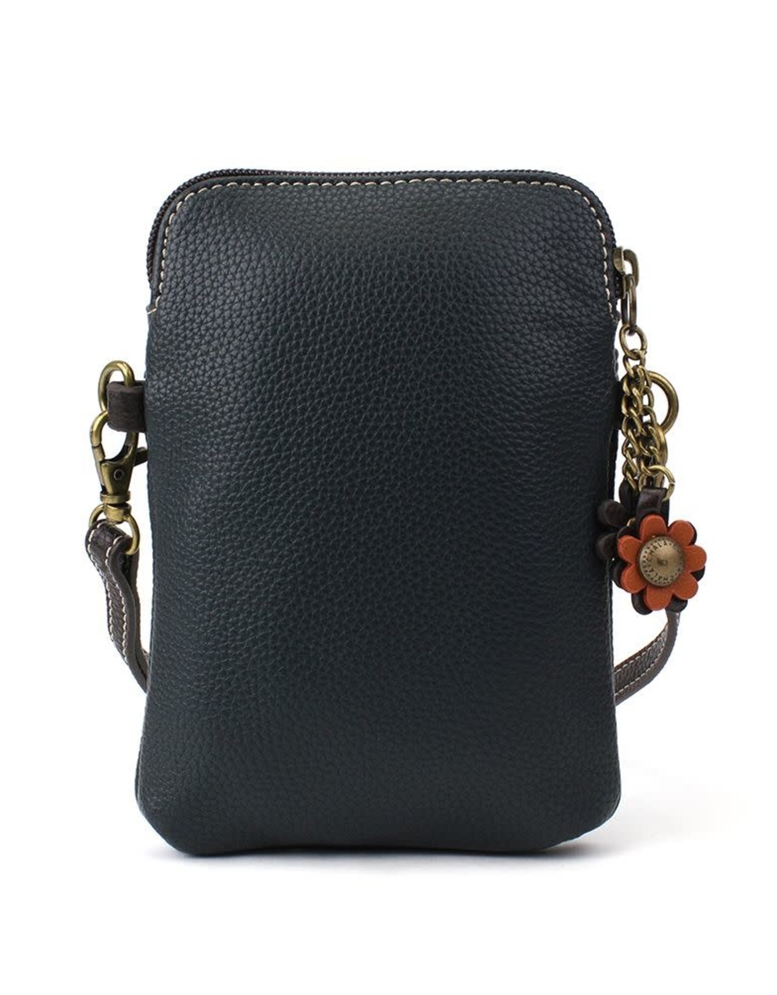 Chala Handbags Navy Sunflower Cellphone Convertible Crossbody Bag